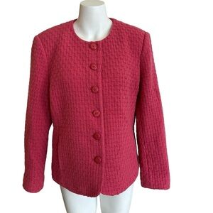 Appleseed’s Lined Button Front Woven 
Jacket- 12P